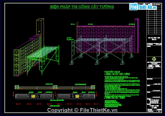 Biện pháp thi công,bản vẽ biện pháp,Bản vẽ full,Bản vẽ autocad